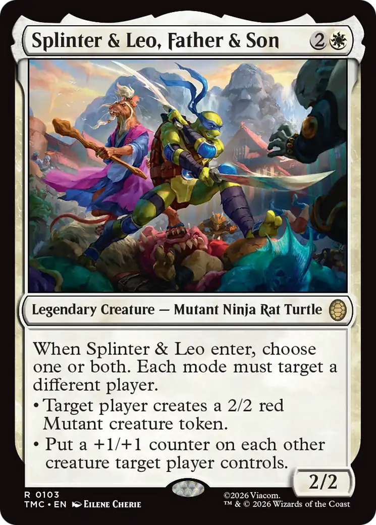 Splinter & Leo, Father & Son [Teenage Mutant Ninja Turtles Commander] | Cracking-Singles