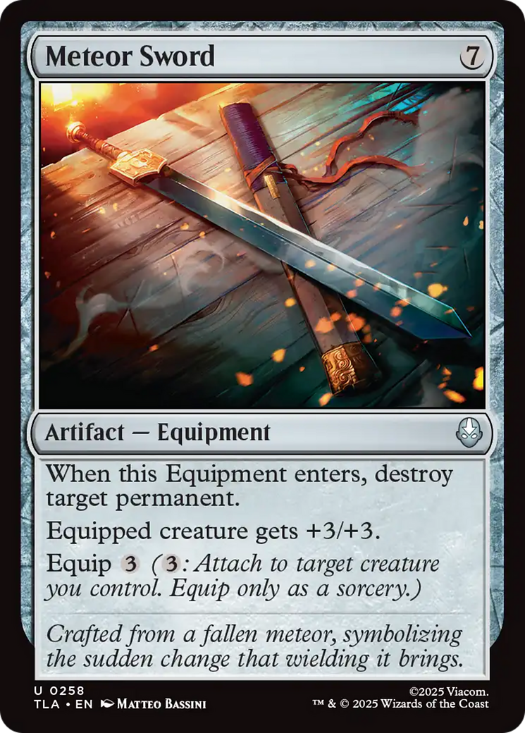 Meteor Sword [Avatar: The Last Airbender] | Cracking-Singles