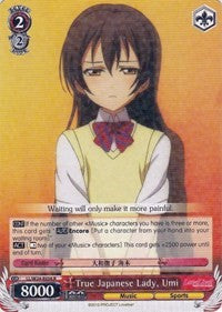 True Japanese Lady, Umi (LL/W24-E056 R) [Love Live!] | Cracking-Singles