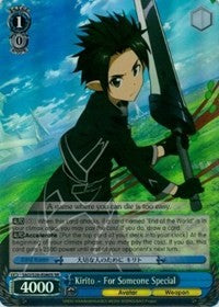 Kirito - For Someone Special (SAO/S20-E080S SR) [Sword Art Online] | Cracking-Singles