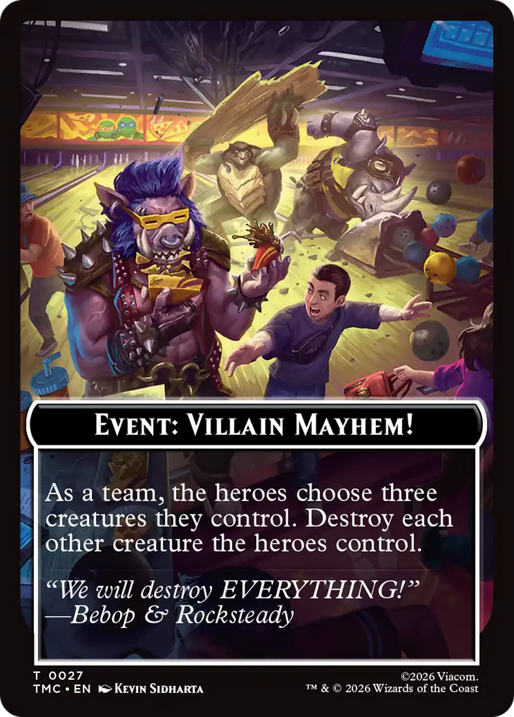 Event: Villain Mayhem! [Teenage Mutant Ninja Turtles Commander Tokens] | Cracking-Singles