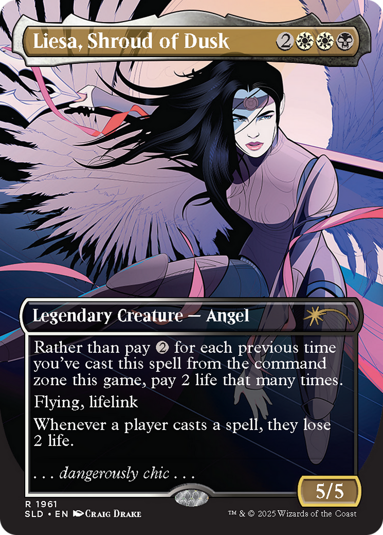 Liesa, Shroud of Dusk (Rainbow Foil) [Secret Lair Drop Series] | Cracking-Singles