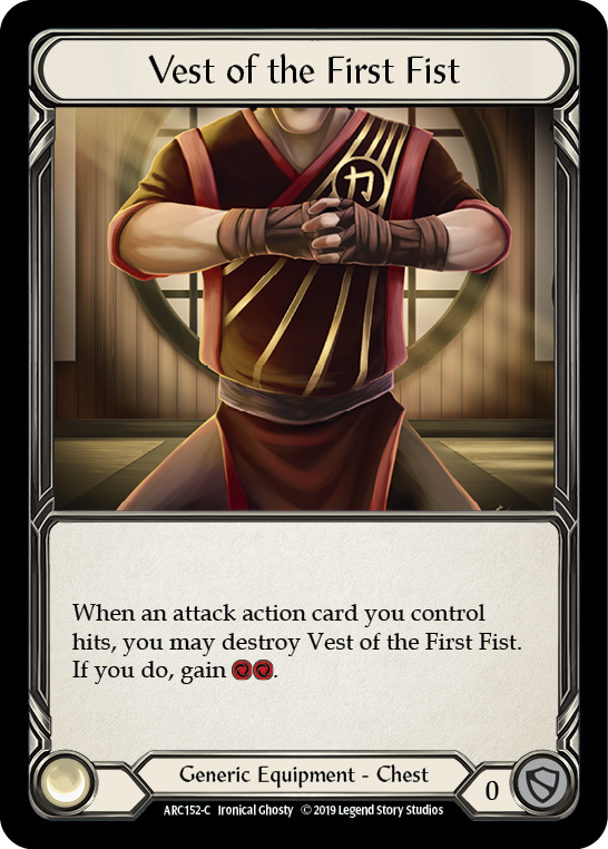 Vest of the First Fist [ARC152-C] (Arcane Rising)  1st Edition Cold Foil | Cracking-Singles