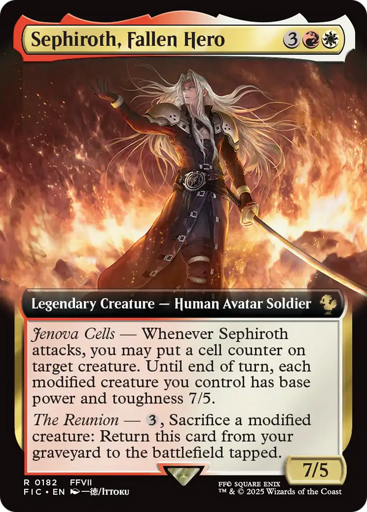 Sephiroth, Fallen Hero (Extended Art) [FINAL FANTASY Commander] | Cracking-Singles
