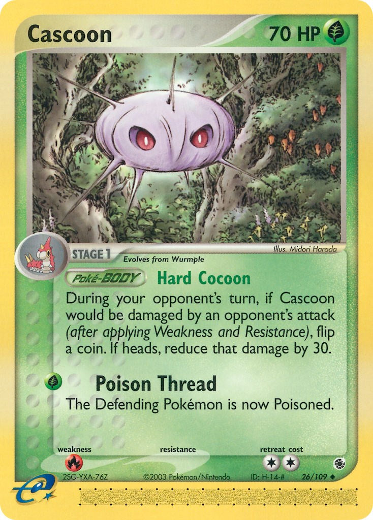 Cascoon (26/109) [EX: Ruby & Sapphire] | Cracking-Singles
