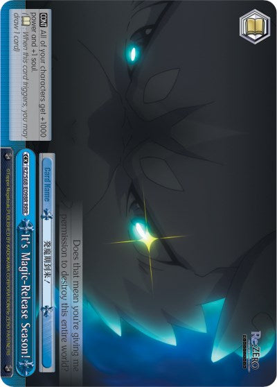 It's Magic-Release Season! (RZ/S68-E098R RRR) [Re:ZERO Memory Snow] | Cracking-Singles