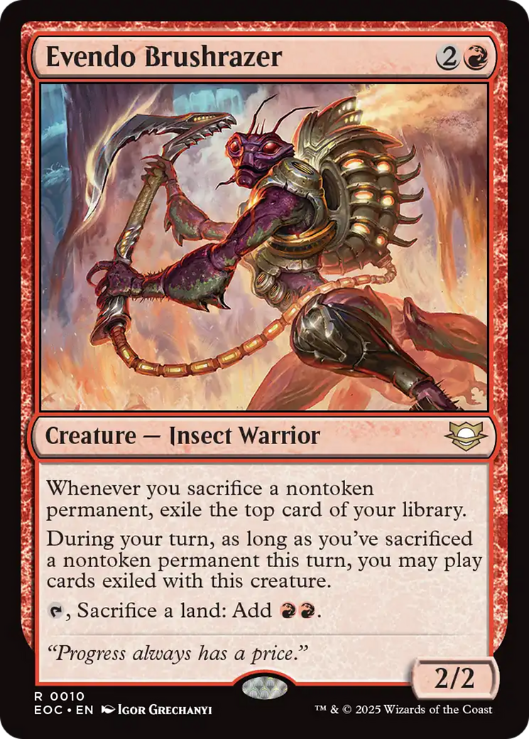 Evendo Brushrazer [Edge of Eternities Commander] | Cracking-Singles