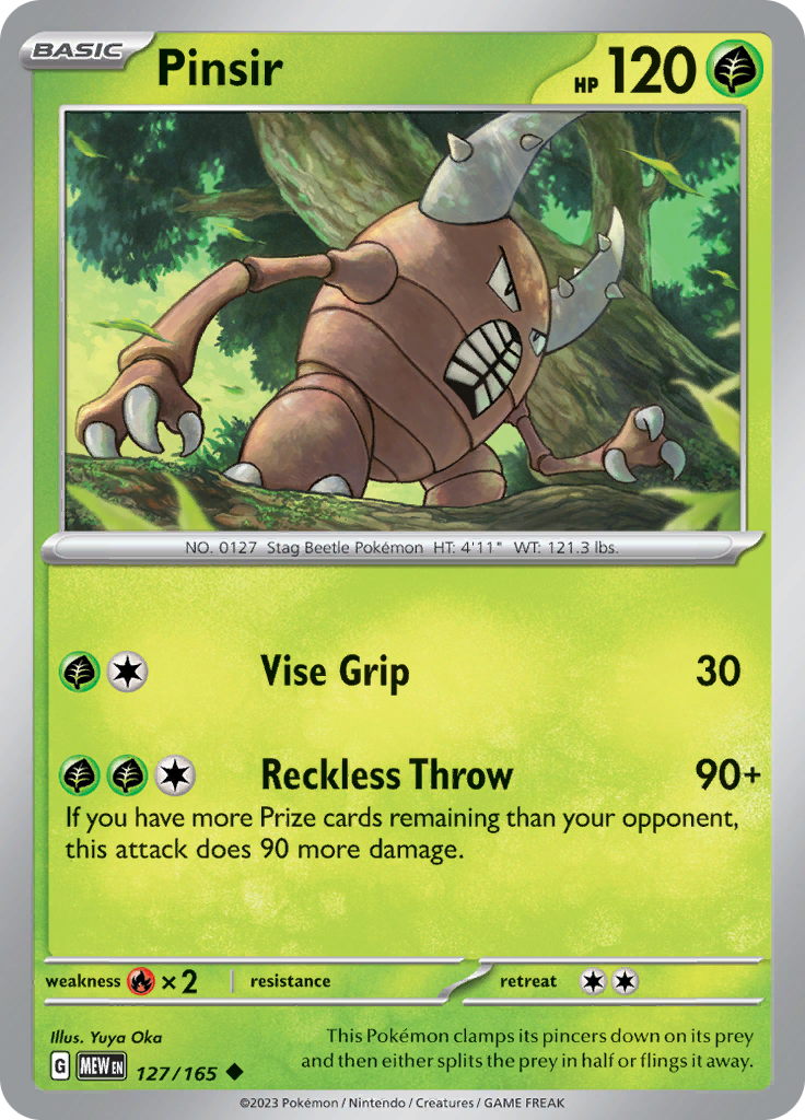 Pinsir (127/165) [Scarlet & Violet 151] | Cracking-Singles