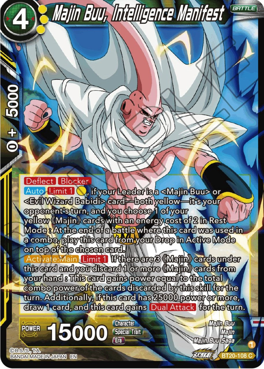 Majin Buu, Intelligence Manifest (BT20-108) [Power Absorbed] | Cracking-Singles