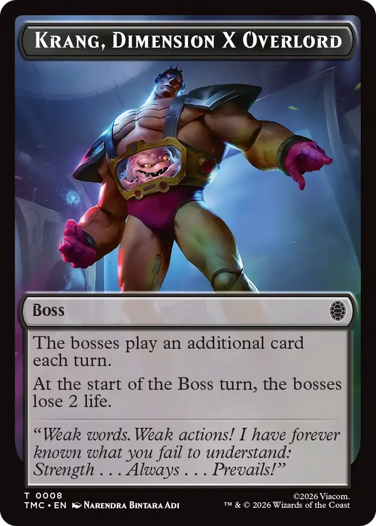 Krang, Dimension X Overlord [Teenage Mutant Ninja Turtles Commander Tokens] | Cracking-Singles