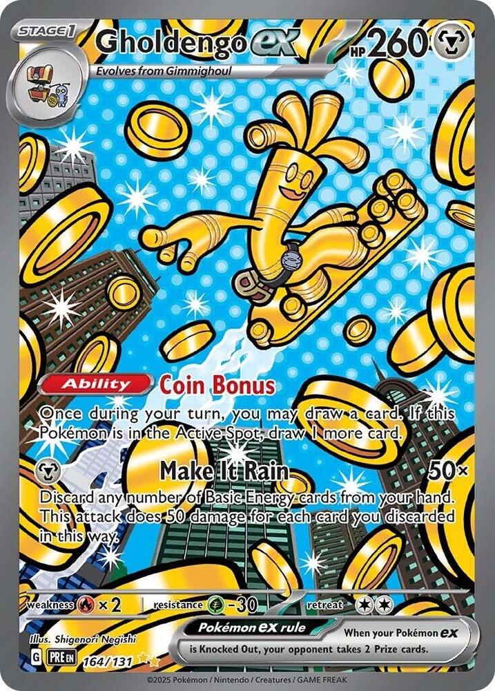 Gholdengo ex (164/131) [Scarlet & Violet: Prismatic Evolutions] | Cracking-Singles