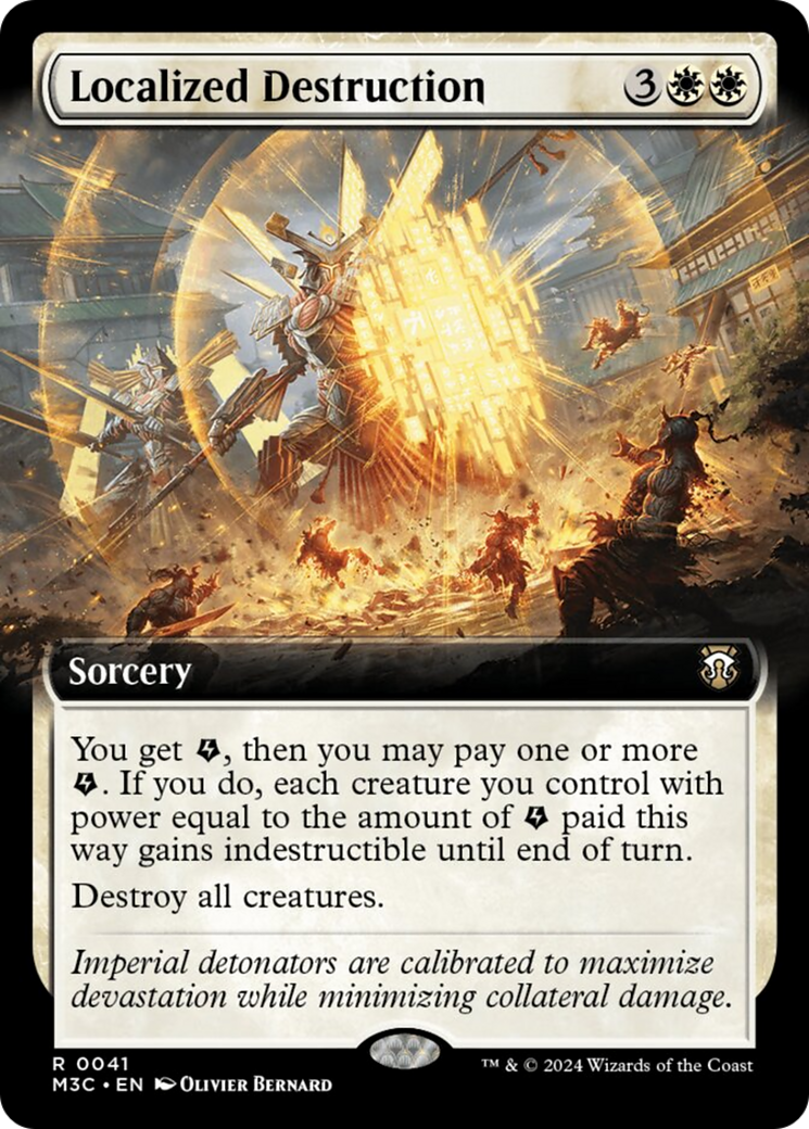 Localized Destruction (Extended Art) (Ripple Foil) [Modern Horizons 3 Commander] | Cracking-Singles