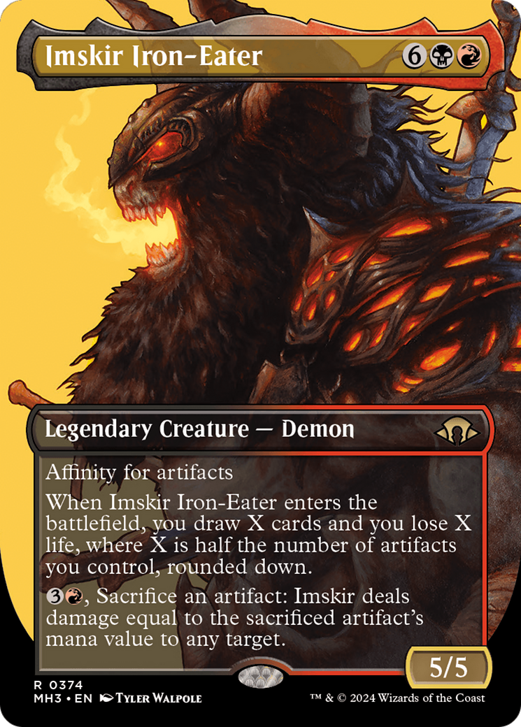 Imskir Iron-Eater (Borderless) [Modern Horizons 3] | Cracking-Singles