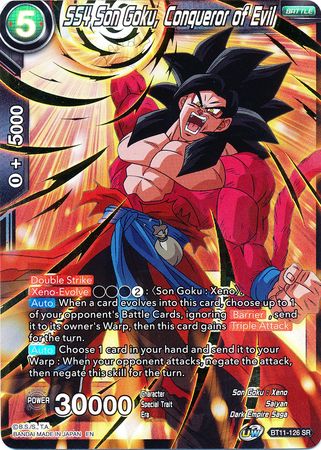 SS4 Son Goku, Conqueror of Evil (BT11-126) [Vermilion Bloodline] | Cracking-Singles