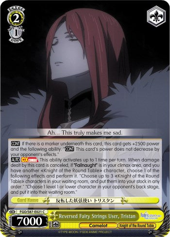 Reversed Fairy Strings User, Tristan (FGO/S87-E021 C) [Fate/Grand Order THE MOVIE Divine Realm of the Round Table: Camelot] | Cracking-Singles