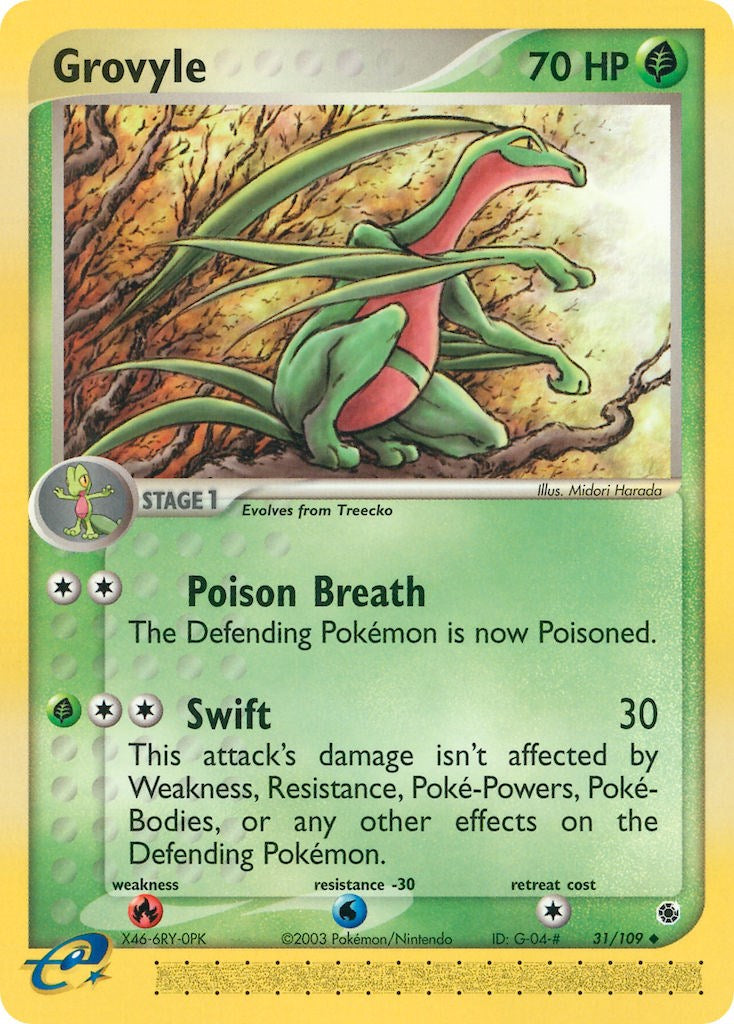 Grovyle (31/109) [EX: Ruby & Sapphire] | Cracking-Singles