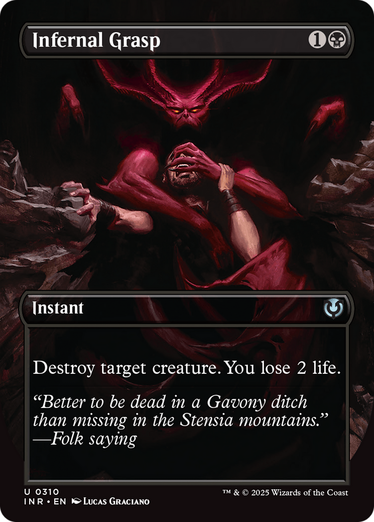Infernal Grasp (Borderless) [Innistrad Remastered] | Cracking-Singles
