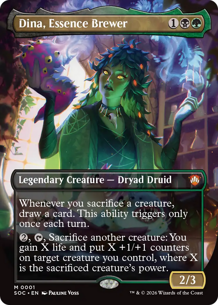 Dina, Essence Brewer (Borderless) [Secrets of Strixhaven Commander] | Cracking-Singles