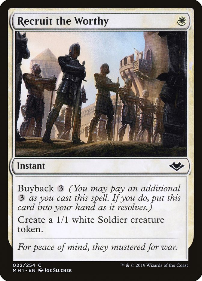 Recruit the Worthy [Modern Horizons] | Cracking-Singles