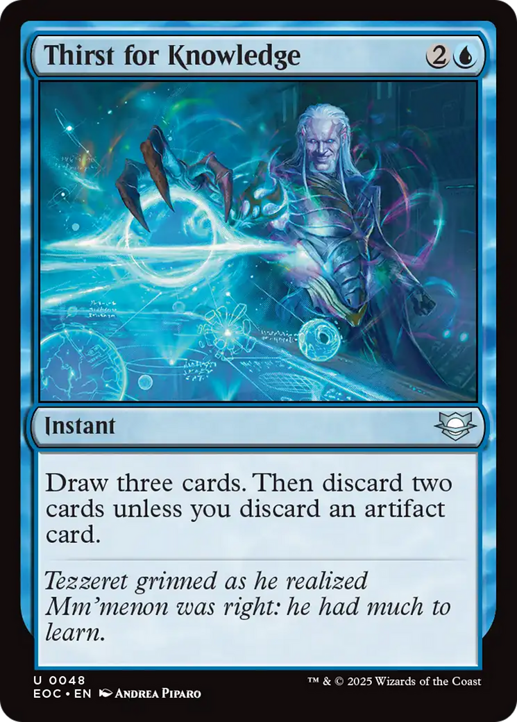 Thirst for Knowledge [Edge of Eternities Commander] | Cracking-Singles