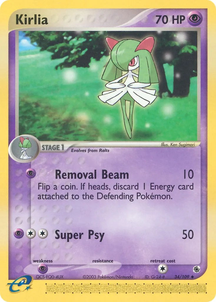 Kirlia (34/109) [EX: Ruby & Sapphire] | Cracking-Singles