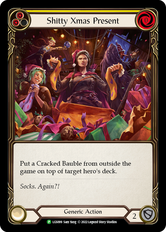 Shitty Xmas Present [LGS099] (Promo)  Rainbow Foil | Cracking-Singles