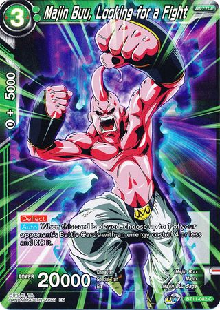 Majin Buu, Looking for a Fight (BT11-082) [Vermilion Bloodline 2nd Edition] | Cracking-Singles