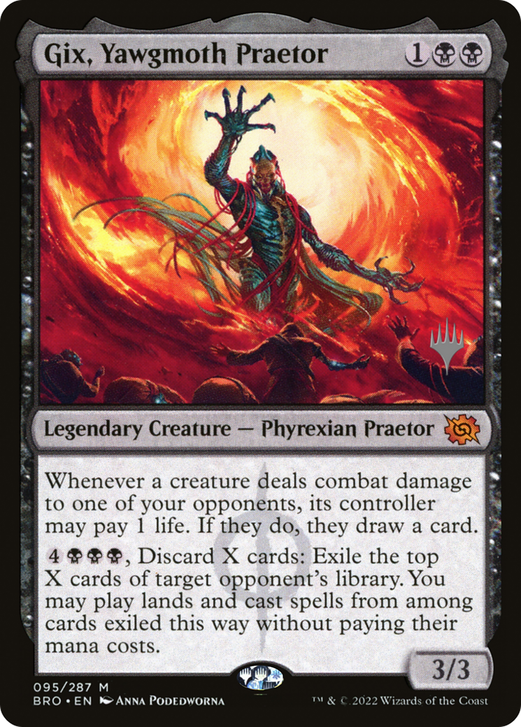Gix, Yawgmoth Praetor (Promo Pack) [The Brothers' War Promos] | Cracking-Singles