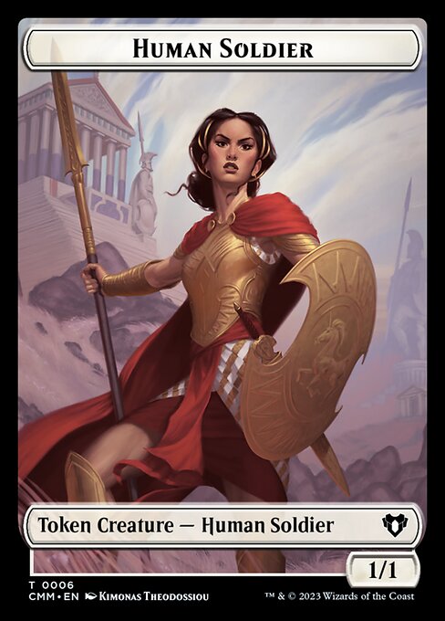 Elemental (0037) // Human Soldier Double-Sided Token [Commander Masters Tokens] | Cracking-Singles