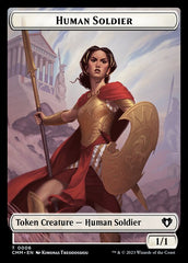 Elemental (0037) // Human Soldier Double-Sided Token [Commander Masters Tokens] | Cracking-Singles