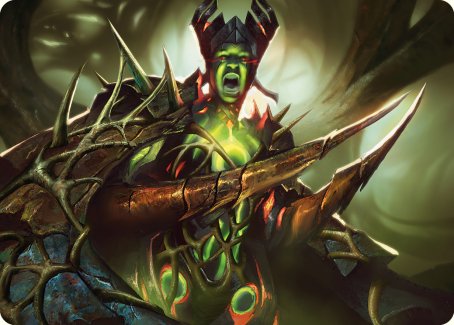 Maze's Mantle Art Card [Phyrexia: All Will Be One Art Series] | Cracking-Singles