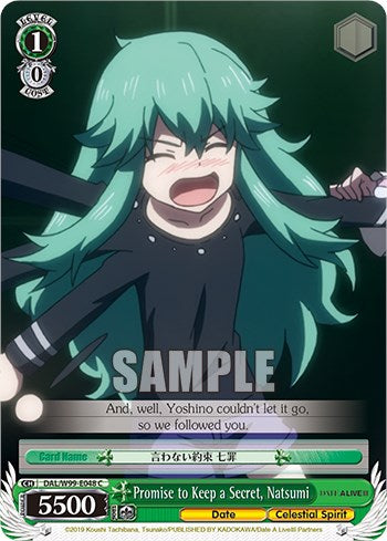Promise to Keep a Secret, Natsumi [Date A Live Vol.2] | Cracking-Singles