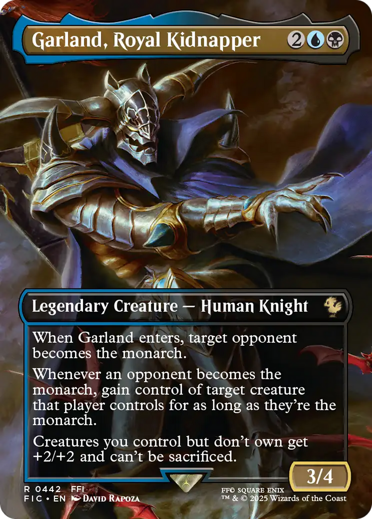 Garland, Royal Kidnapper (Borderless) [FINAL FANTASY Commander] | Cracking-Singles