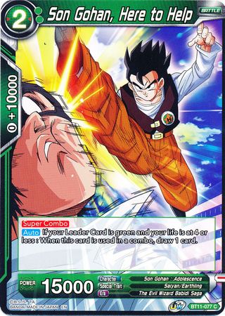 Son Gohan, Here to Help (BT11-077) [Vermilion Bloodline] | Cracking-Singles