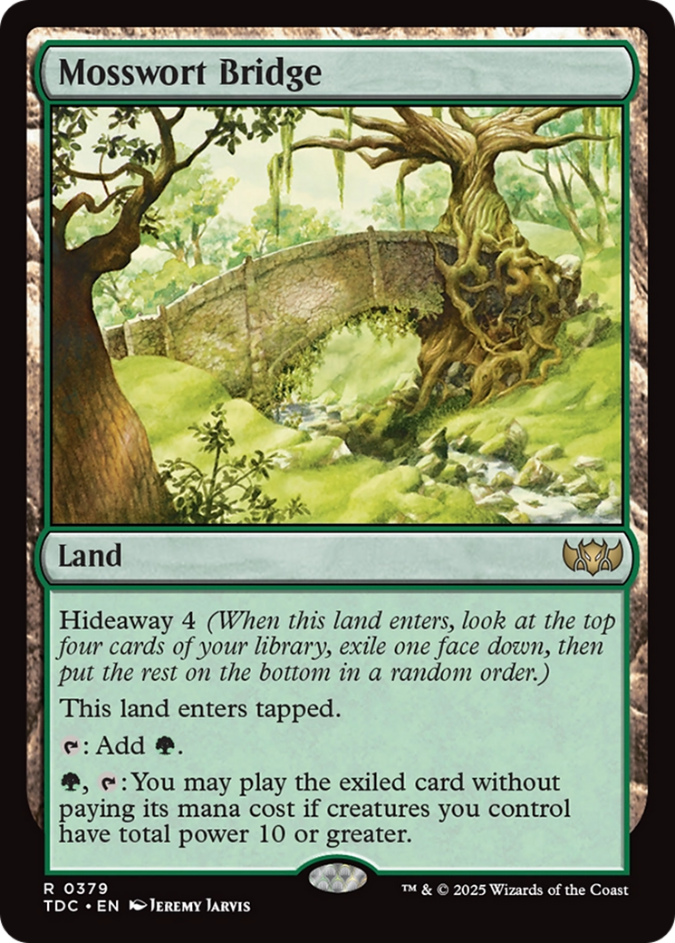 Mosswort Bridge [Tarkir: Dragonstorm Commander] | Cracking-Singles