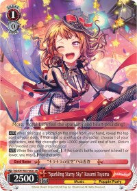 "Sparkling Starry Sky" Kasumi Toyama (BD/EN-W03-063S SR) [BanG Dream! Girls Band Party! MULTI LIVE] | Cracking-Singles
