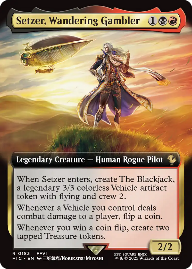 Setzer, Wandering Gambler (Extended Art) [FINAL FANTASY Commander] | Cracking-Singles