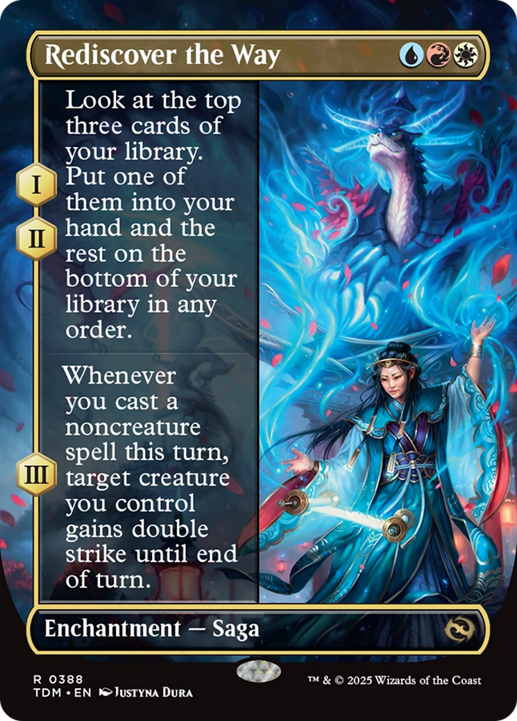 Rediscover the Way (Borderless) [Tarkir: Dragonstorm] | Cracking-Singles