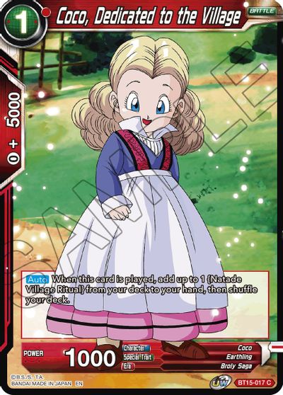 Coco, Dedicated to the Village (BT15-017) [Saiyan Showdown] | Cracking-Singles