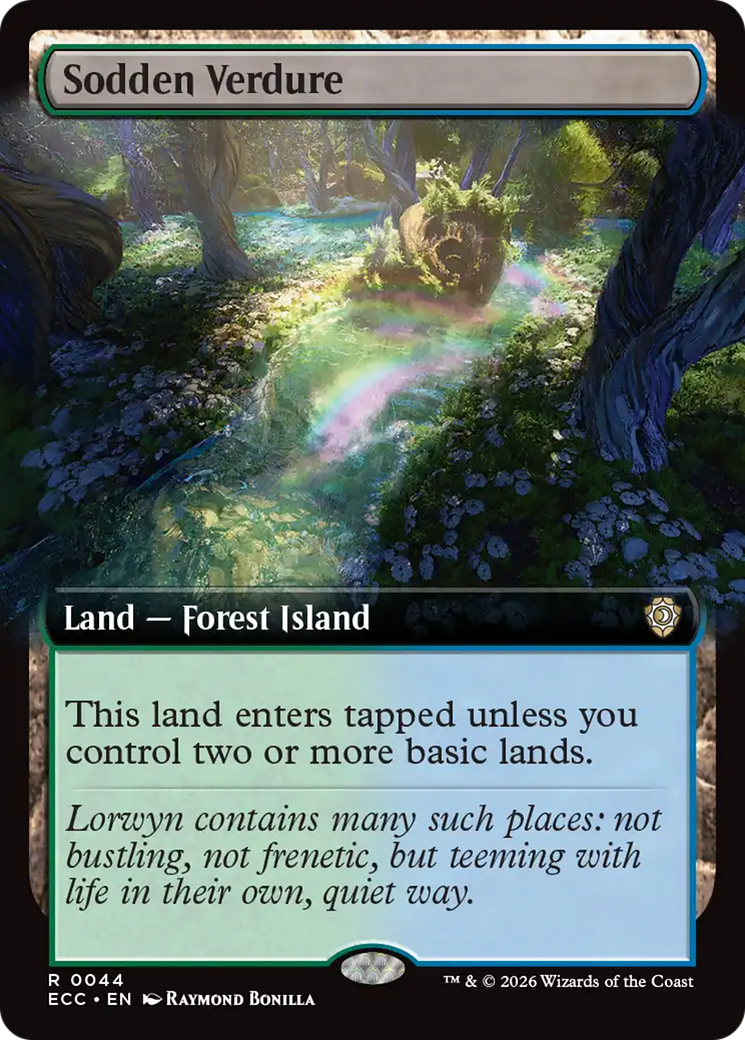 Sodden Verdure (Extended Art) [Lorwyn Eclipsed Commander] | Cracking-Singles