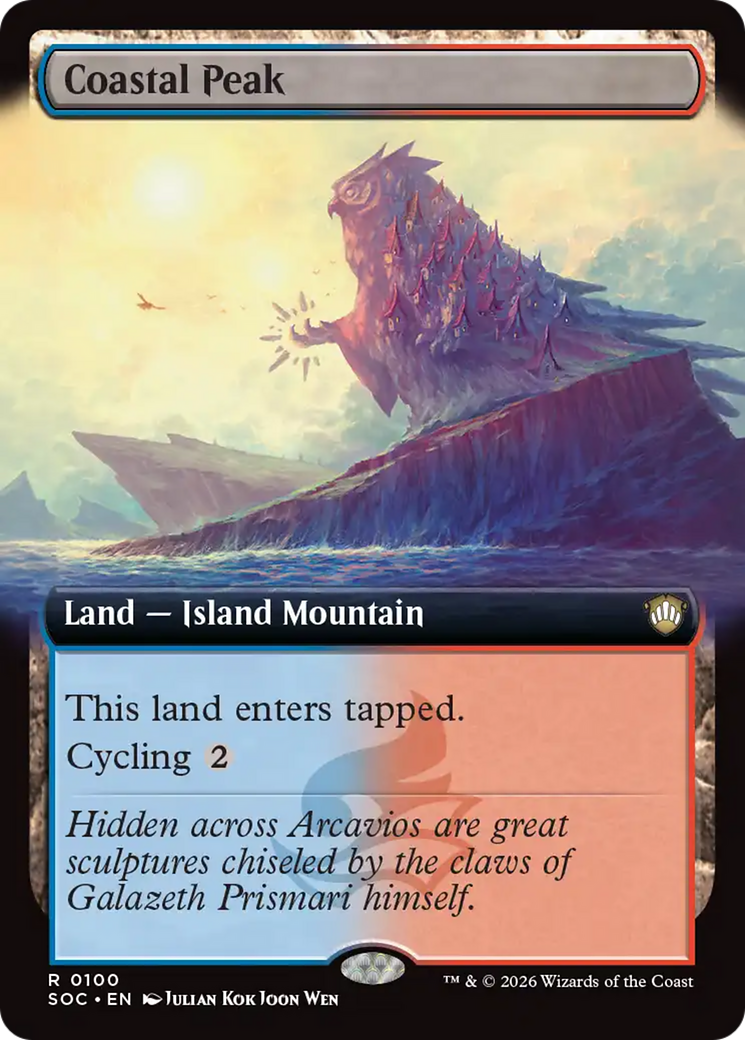 Coastal Peak (Extended Art) [Secrets of Strixhaven Commander] | Cracking-Singles