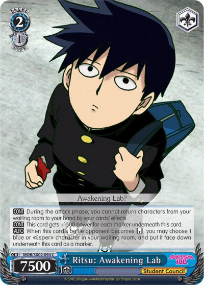Ritsu: Awakening Lab (MOB/SX02-094 C) [Mob Psycho 100] | Cracking-Singles