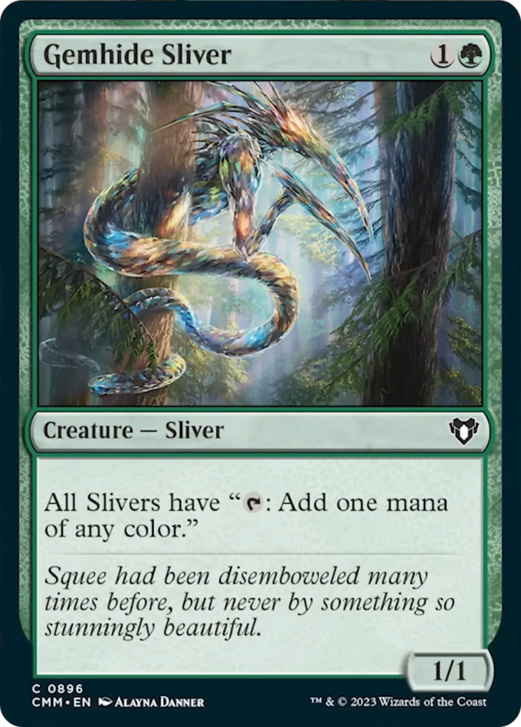 Gemhide Sliver [Commander Masters] | Cracking-Singles
