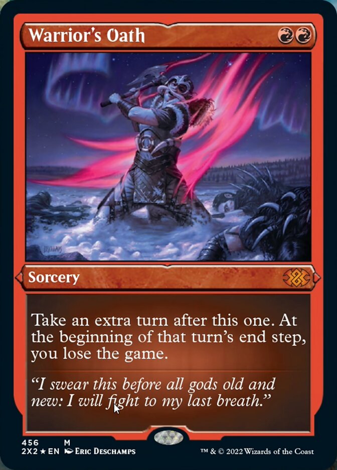 Warrior's Oath (Foil Etched) [Double Masters 2022] | Cracking-Singles