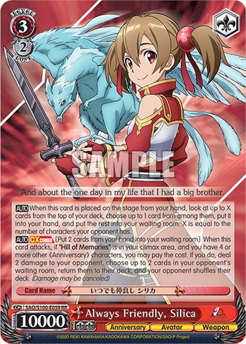 Always Friendly, Silica [Sword Art Online Animation 10th Anniversary] | Cracking-Singles