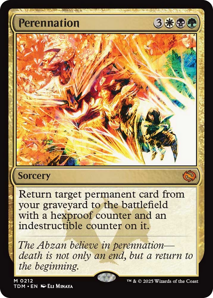 Perennation [Tarkir: Dragonstorm] | Cracking-Singles