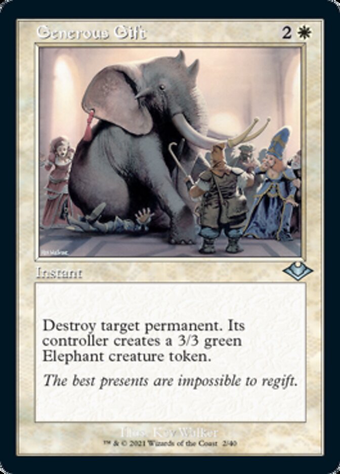 Generous Gift (Retro) [Modern Horizons] | Cracking-Singles