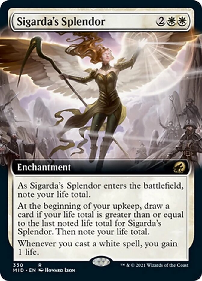 Sigarda's Splendor (Extended Art) [Innistrad: Midnight Hunt] | Cracking-Singles