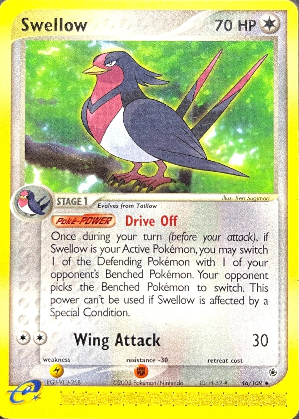 Swellow (46/109) [EX: Ruby & Sapphire] | Cracking-Singles