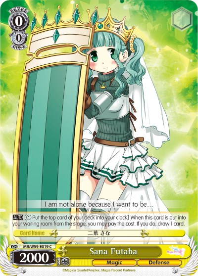 Sana Futaba (MR/W59-E019 C) [Magia Record: Puella Magi Madoka Magica [Side Story] (Mobile)] | Cracking-Singles